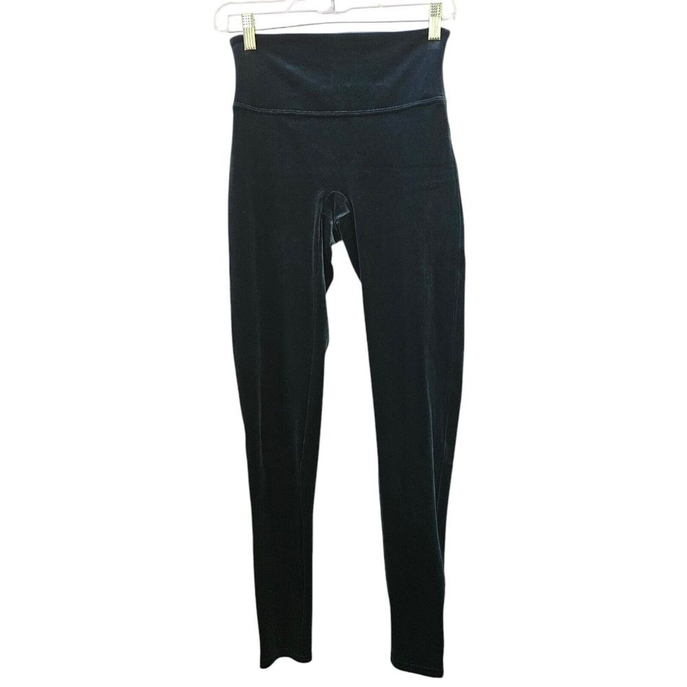 Spanx Velvet Velour Leggings Size M Womens‎ High Rise Soft Stretch Skinny Ankle